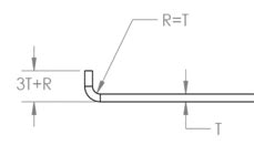 minimum flange length in sheet metal|maximum thickness sheet metal bending.